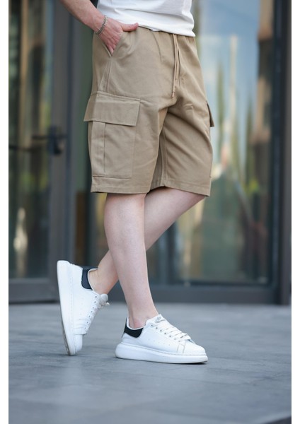 Camel Kargo Cepli Erkek Şort E6571
