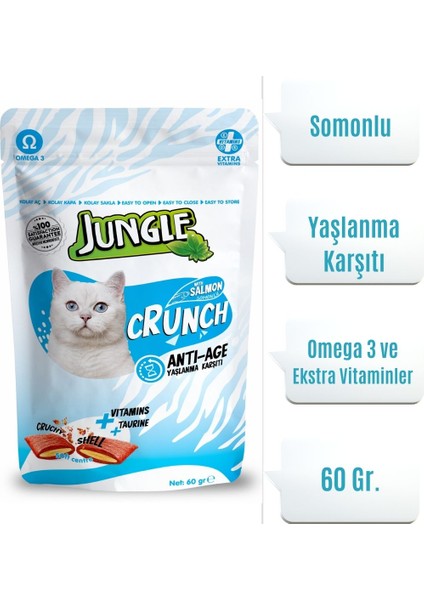 Crunch Kedi Ödül Maması Anti-Age 60 Gr.