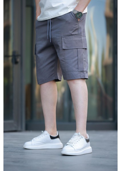 Füme Kargo Cepli Erkek Şort E6571