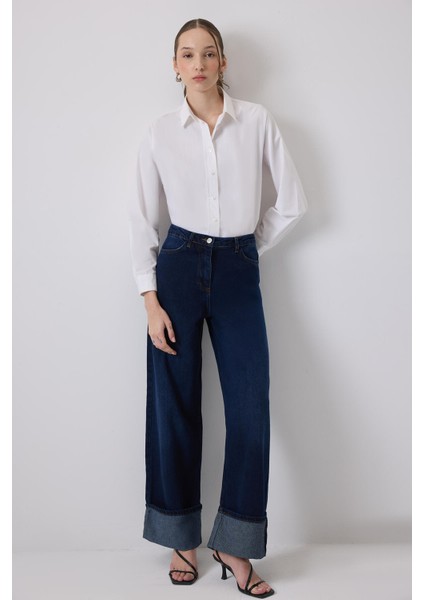 Bol Paça Denim Pantolon