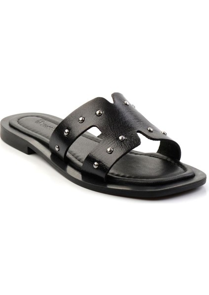 Siyah Leather Kadın Terlik K04826053603 fiyatları