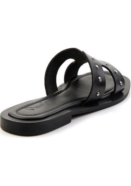 Siyah Leather Kadın Terlik K04826053603 modelleri