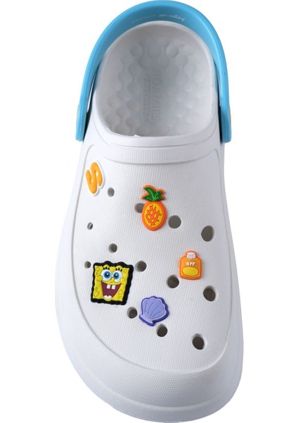 896131-Wyl Foamies Sponge Bob Kadın Beyaz Spor Terlik modelleri