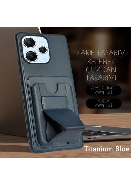 Xiaomi Redmi 12 4g Standlı ve Cüzdanlı Kılıf Mtl Aksesuar