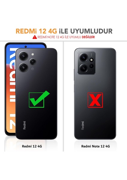 Xiaomi Redmi 12 4g Standlı ve Cüzdanlı Kılıf Mtl Aksesuar