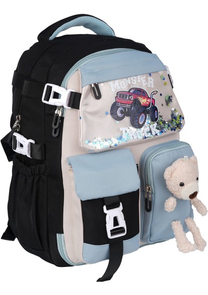 Rlx-1463-1464 Erkek Çocuk Ilk Okul Çantası Sırt Çantası Siyah