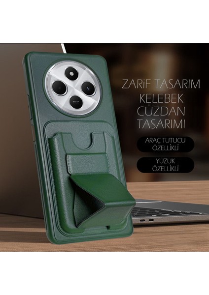 Xiaomi Redmi 14C 4g Standlı ve Cüzdanlı Kılıf Mtl Aksesuar