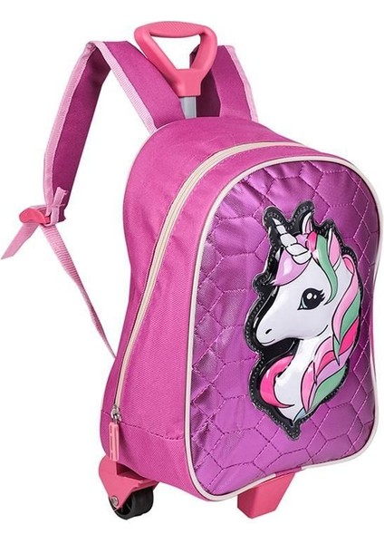 Unikorn Desen Pembe Tekerlekli Anaokulu Ve Kreş Sırt Çantası modelleri