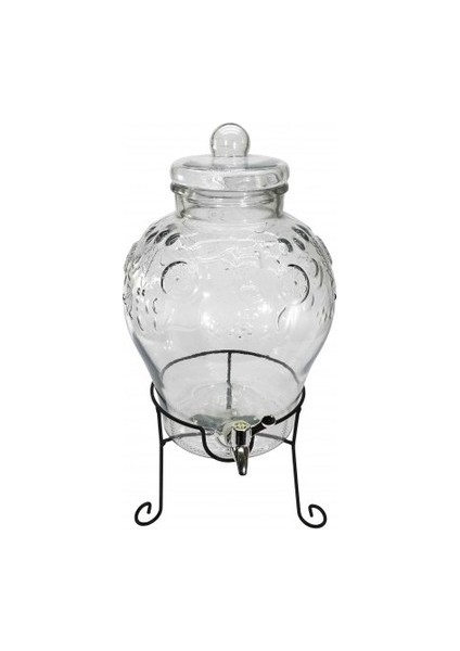 Şerbetlik Musluklu Cam Su Sebili Ayaklı Damacana Şerbetlik 6 Lt. fiyatları