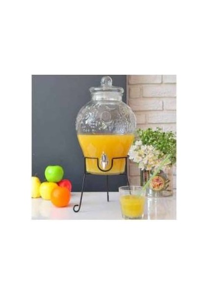 Şerbetlik Musluklu Cam Su Sebili Ayaklı Damacana Şerbetlik 6 Lt. modelleri