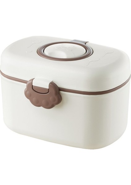 Bebek Sütü Saklama Kabı Dökülmeyen Formül Saklama Kabı Taşınabilir Formül Dispenseri (Bpa Içermez, Fda Sertifikası Yok), Boyut: S/12X9.5X7.5CM-BEYAZ (Yurt Dışından)