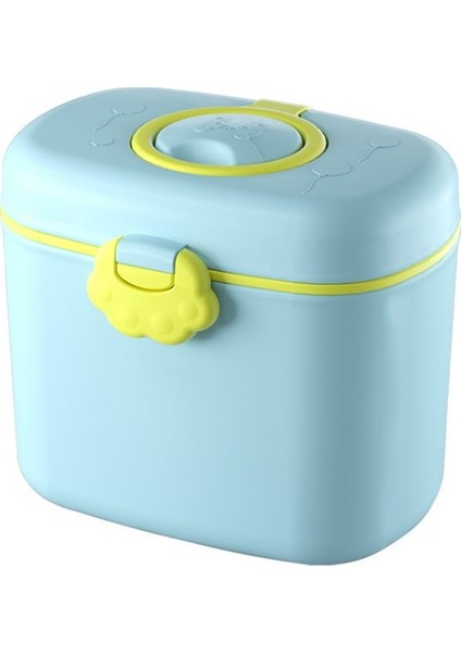 12X9.5X10.5CM Bebek Maması Dispenseri Taşınabilir Seyahat Süt Saklama Kabı (Bpa Içermez, Fda Sertifikası Yok), Boyut: L/12X9.5X10.5CM- Mavi (Yurt Dışından)