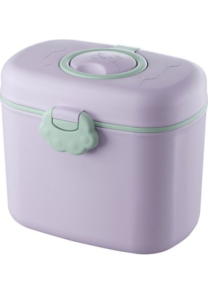 12X9.5X10.5CM Bebek Maması Dispenseri Taşınabilir Seyahat Süt Saklama Kabı (Bpa Içermez, Fda Sertifikası Yok), Boyut: L/12X9.5X10.5CM- Mor (Yurt Dışından)