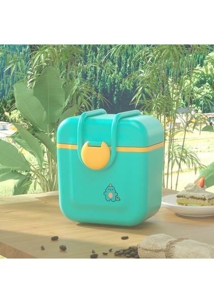 Seyahat Süt Tozu Kabı Için Bebek Formülü Dispenser Kabı Şeker Meyve Saklama Kutusu (Bpa Içermez, Fda Sertifikası Yok)-Yeşil (Yurt Dışından)