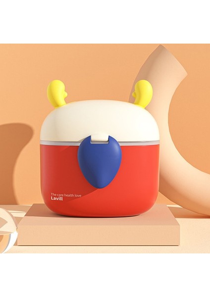 400ML Bebek Formülü Dispenseri Taşınabilir Süt Tozu Kabı Saklama Kutusu (Bpa Içermez, Fda Sertifikası Yok)-Kırmızı (Yurt Dışından)