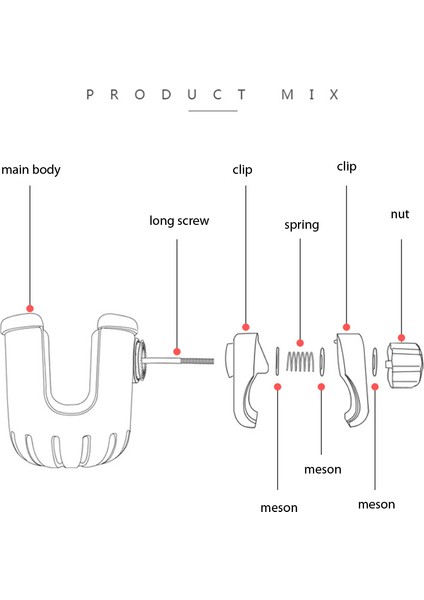 Bebek Arabası Bardak Tutucu Evrensel Kaymaz 360 Derece Rotasyon Içecekler Küçük Bebek Arabası Için Süt Şişesi Tutucu (Yurt Dışından) fırsatları