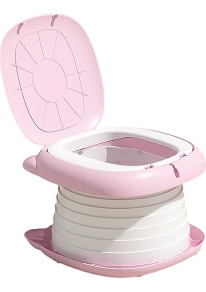 RJ101 Katlanabilir Abs + Pp Bebek Tuvalet Lazımlık Koltuğu, Bebek Seyahat Açık Kamp Için-Pembe (Yurt Dışından)