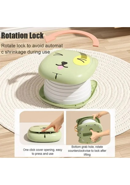 RJ101 Açık Hava Aktiviteleri Için Katlanabilir Abs+Pp+Pu Mat Bebek Tuvalet Seyahat Lazımlık Koltuğu-Yeşil (Yurt Dışından) indirimleri