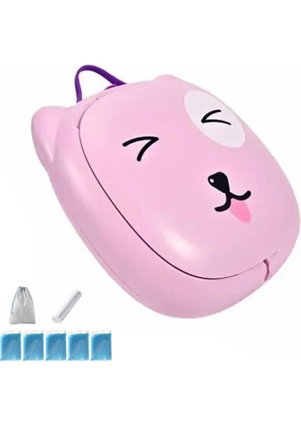 RJ101 Açık Hava Aktiviteleri Için Katlanabilir Abs+Pp+Pu Mat Bebek Tuvalet Seyahat Lazımlık Koltuğu-Pembe (Yurt Dışından)
