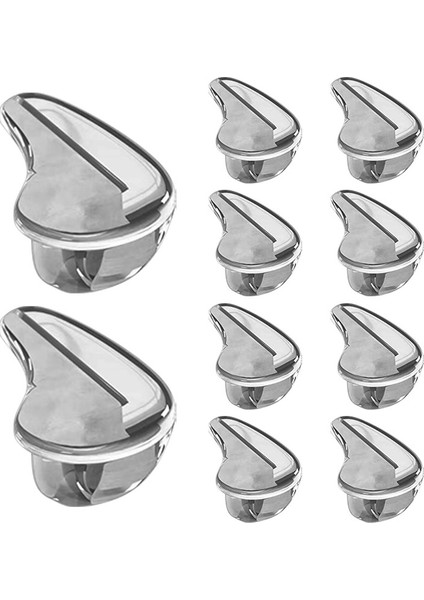 10 Adet Şeffaf Çocuk Güvenliği Köşe Koruyucuları Mobilya Köşe Kenar Güvenlik Koruyucuları Pvc Köşe Tampon Kapakları-Su Damlası Şekli (Yurt Dışından)