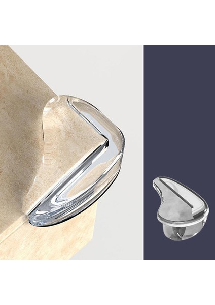 10 Adet Şeffaf Çocuk Güvenliği Köşe Koruyucuları Mobilya Köşe Kenar Güvenlik Koruyucuları Pvc Köşe Tampon Kapakları-Su Damlası Şekli (Yurt Dışından) indirimleri