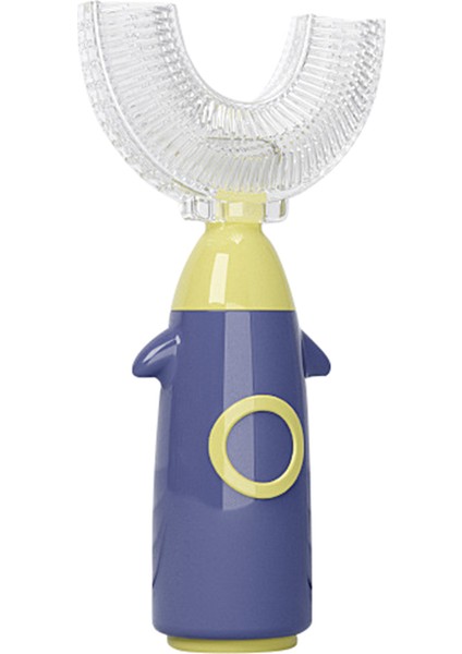 Çocuk Yumuşak Silikon Fırça Başlığı Çocuklar Için U Şekilli Manuel Diş Fırçası St (Bpa Içermez, Fda Sertifikalı Değil)-Mavi/s (Yurt Dışından)