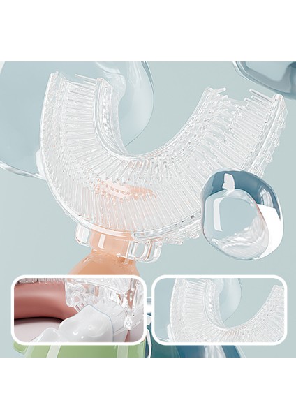Çocuk Yumuşak Silikon Fırça Başlığı Çocuklar Için U Şekilli Manuel Diş Fırçası St (Bpa Içermez, Fda Sertifikalı Değil)-Pembe/s (Yurt Dışından) fırsatları