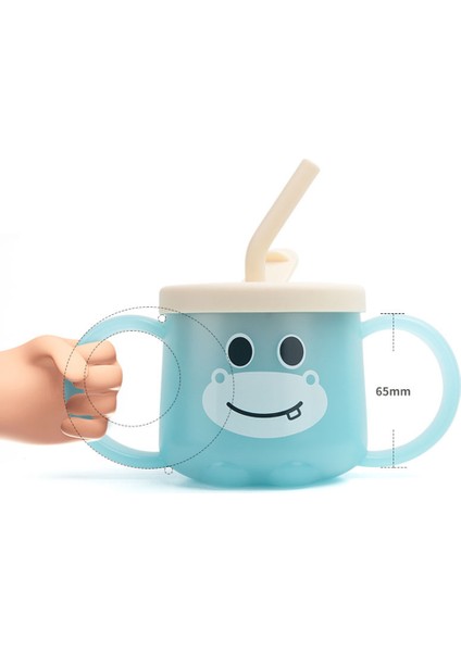 Ölçekli Tasarım Paslanmaz Çelik Bebek Kupası Sıcaklığa Duyarlı Kapaklı ve Pipetli Çocuk Süt Kupası (Bpa Içermez, Fda Sertifikalı Değil)-Yeşil (Yurt Dışından) fiyatları