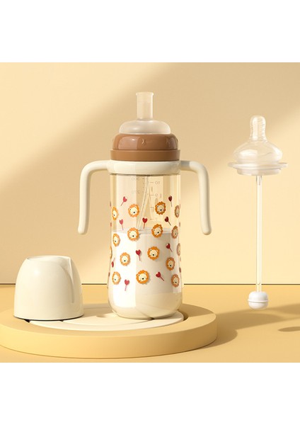 300ML Biberon Sıcaklık Kontrol Ölçeği Bebek Besleme Silikon Emzik Şişesi St (Bpa Içermez, Fda Sertifikası Yok)-Kahve (Yurt Dışından) fiyatları