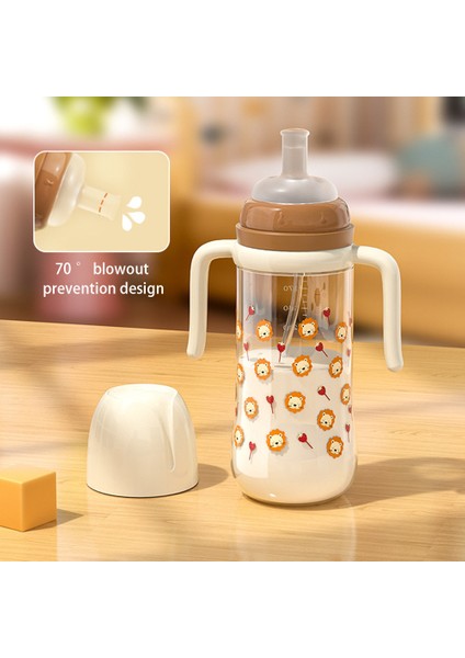 300ML Biberon Sıcaklık Kontrol Ölçeği Bebek Besleme Silikon Emzik Şişesi St (Bpa Içermez, Fda Sertifikası Yok)-Kahve (Yurt Dışından) fırsatları