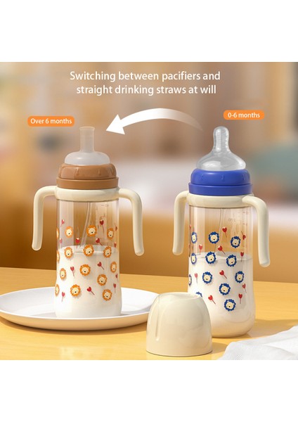 300ML Biberon Sıcaklık Kontrol Ölçeği Bebek Besleme Silikon Emzik Şişesi St (Bpa Içermez, Fda Sertifikası Yok)-Kahve (Yurt Dışından) indirimleri