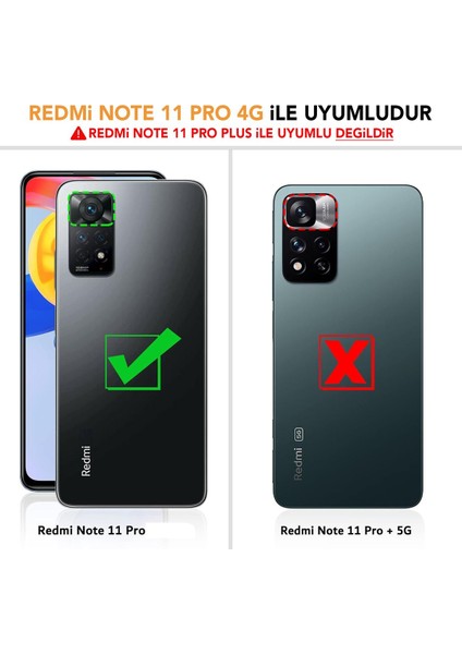 Xiaomi Redmi Note 11 Pro Standlı ve Cüzdanlı Kılıf Mtl Aksesuar