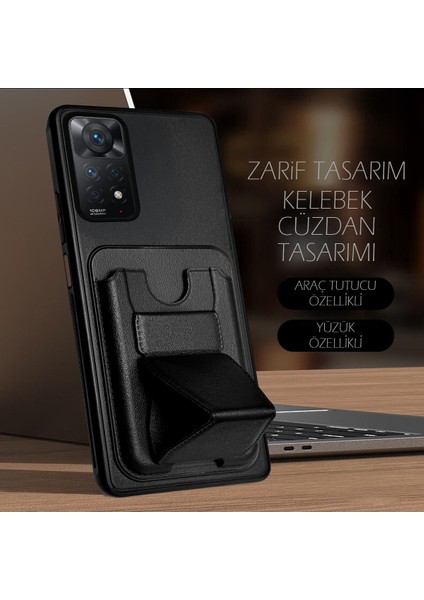 Xiaomi Redmi Note 11 Pro Standlı ve Cüzdanlı Kılıf Mtl Aksesuar