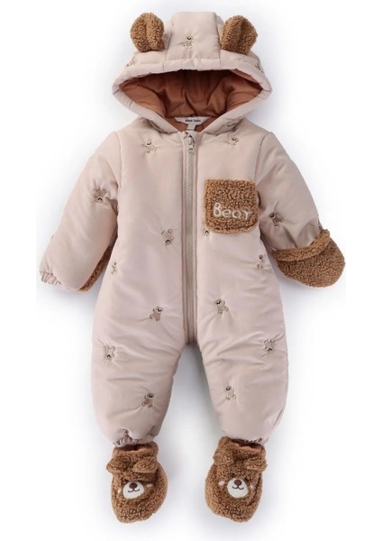Ayılı Erkek Bebek Astronot Tulum Bebek Tulum Kozmonot Tulum Çocuk Astronot Tulum Bebek Astronot Mont