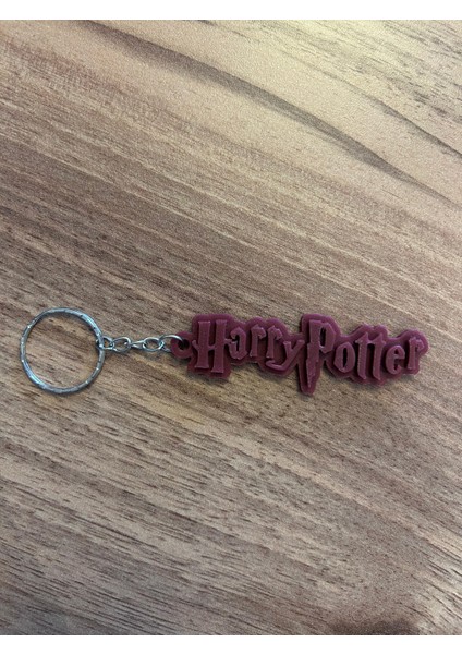Harry Potter Hogwarts Anahtarlık Askısı + 3 Anahtarlık 3D Baskı - Bordo