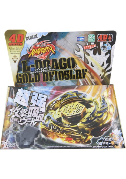Altın ​​stil B-X Toupıe Burst Bayblade L-Drago Destroy BB-108 Destructor F:s - Başlangıç Seti ve Fırlatma Cıhazı Ile (Yurt Dışından)