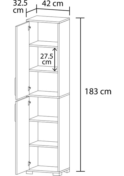Lizbon No.1 Banyo Dolabı