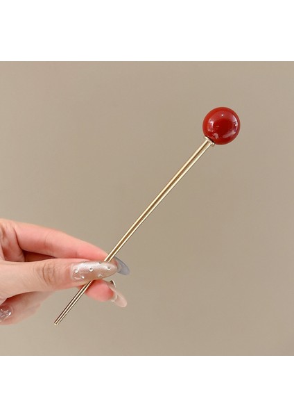 Yeni Çin Antik Tarzı Çiçek Saç Tokası Modern Gelişmiş Saç Tokası Duygusu Kadın Baş Plakası Saç Saç Tokası Hanfu Adım Ahşap Saç Tokası Şapkalar (Yurt Dışından)