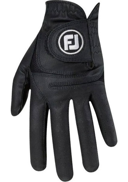 66247 Weathersof Erkek Golf Eldiveni Siyah Sol L