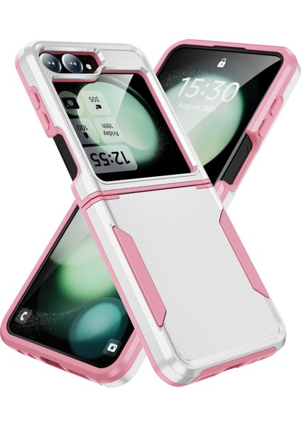 Samsung Galaxy Z Flip6 5g Pc+Tpu Askeri Sınıf Damla Koruyucu Telefon Kapağı (Yurt Dışından)