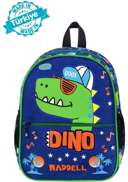 Lisanslı Dinazor Desenli Lacivert Anaokul Kreş Okul Öncesi Çocuk Sırt Çantası