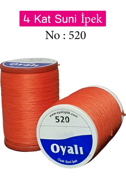 4 Kat Suni Ipek Iplik Iğne Oyası Boncuk Ipi Tığ Oyası NO:520