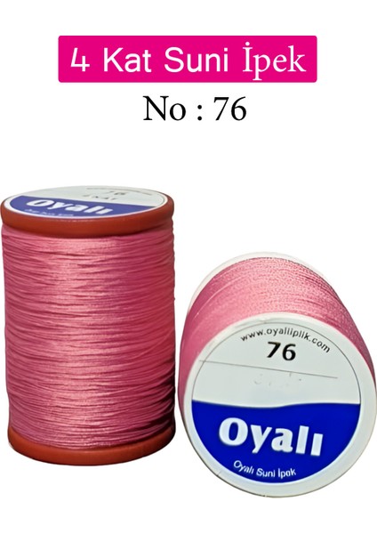 4 Kat Suni Ipek Iplik Iğne Oyası Boncuk Ipi Tığ Oyası No:76