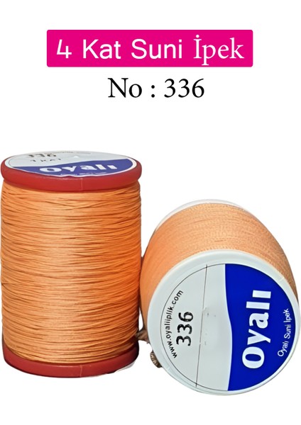 Oyalı 4 Kat Suni Ipek Iplik Iğne Oyası Boncuk Ipi Tığ Oyası NO:336