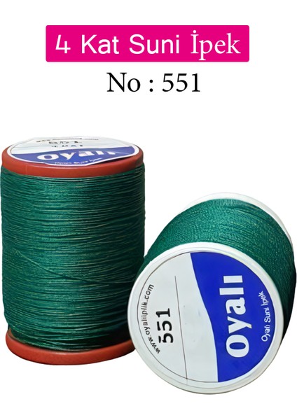 4 Kat Suni Ipek Iplik Iğne Oyası Boncuk Ipi Tığ Oyası NO:551