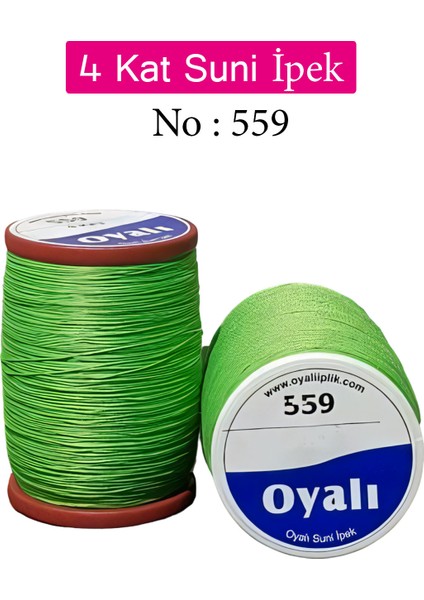 4 Kat Suni Ipek Iplik Iğne Oyası Boncuk Ipi Tığ Oyası NO:559