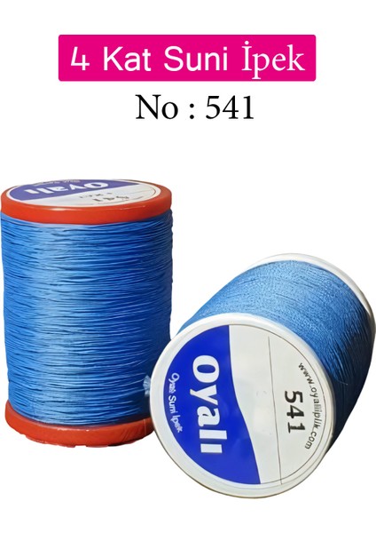 4 Kat Suni Ipek Iplik Iğne Oyası Boncuk Ipi Tığ Oyası NO:541