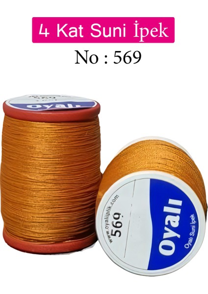 4 Kat Suni Ipek Iplik Iğne Oyası Boncuk Ipi Tığ Oyası NO:569