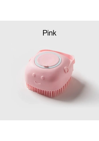 Yumuşak Silikon Yavru Temizleme Fırçası, Evcil Hayvan Şampuanı Masajı, Banyo Fırçası, Banyo Yavru Temizleme Masajı, Bakım Banyo Fırçası, Renk: Yumuşak Pembe A (Yurt Dışından)