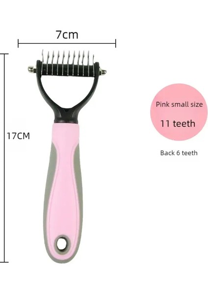 Profesyonel Pet Tüy Dökme Fırçası Köpek Kılları Temizleyici Pet Kürk Düğüm Kesici Yavru Kedi Tarakları Fırçalar Köpek Bakım Tüy Dökme Malzemeleri pembe Büyük (Yurt Dışından)